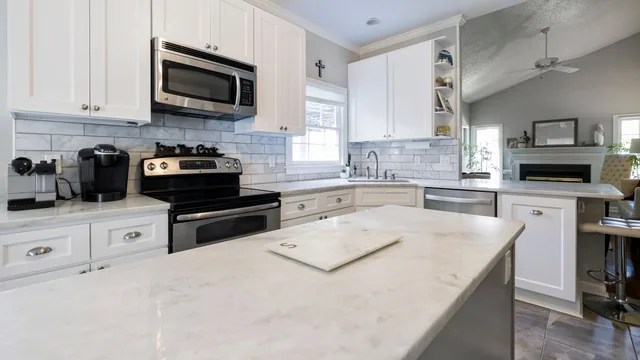 Open kitchen mid-renovation in Encinitas, CA